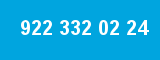 922 332 02 24 922 332 02 24